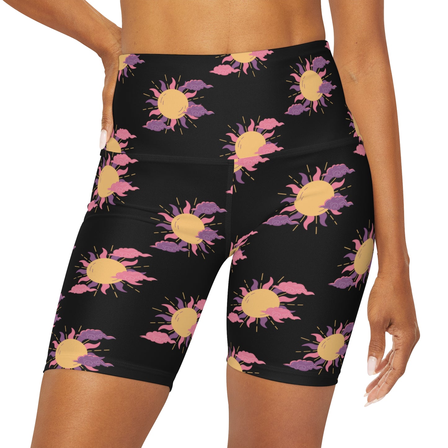 Your Illness Does Not Define You Sunshine Inspiration High Waisted Bike Shorts