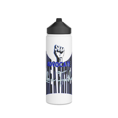 Advocate Like a Father- Awareness and Education Stainless Steel Water Bottle with Standard Lid - TheSloanCreative