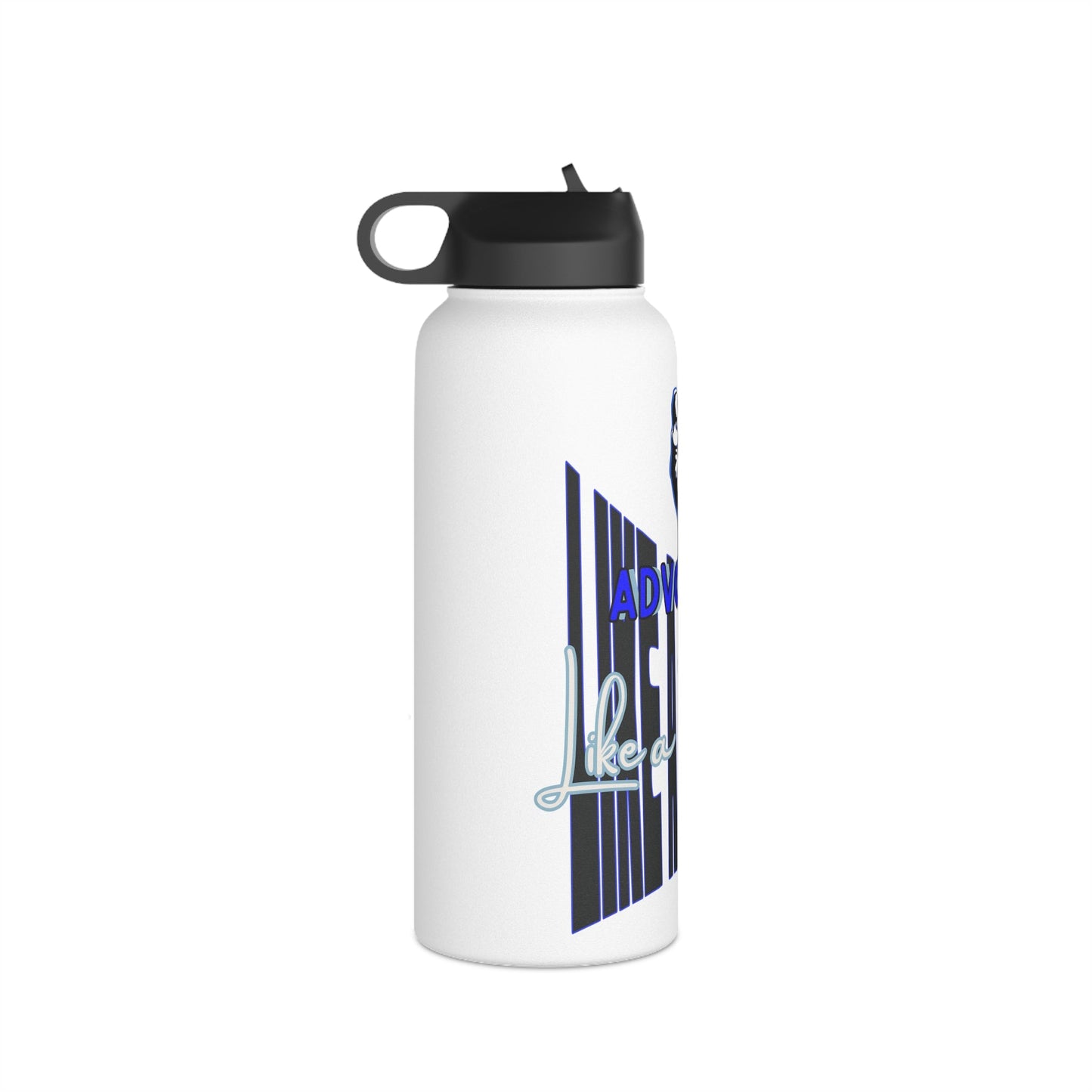 Advocate Like a Father- Awareness and Education Stainless Steel Water Bottle with Standard Lid - TheSloanCreative