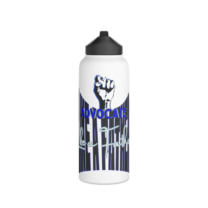 Advocate Like a Father- Awareness and Education Stainless Steel Water Bottle with Standard Lid - TheSloanCreative