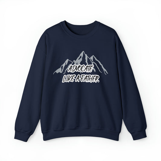 Advocate Like a Father Mountain Crewneck - TheSloanCreative