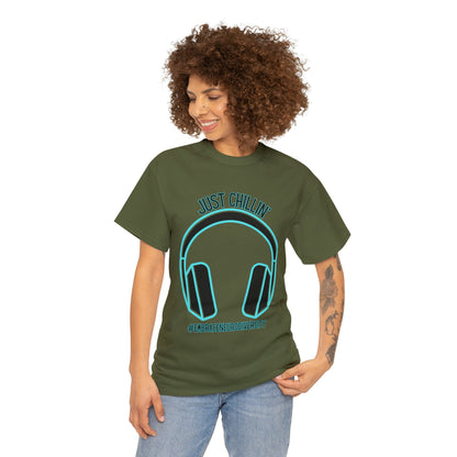 Just Chillin’ Headphones Advocacy and Awareness T-Shirt - TheSloanCreative