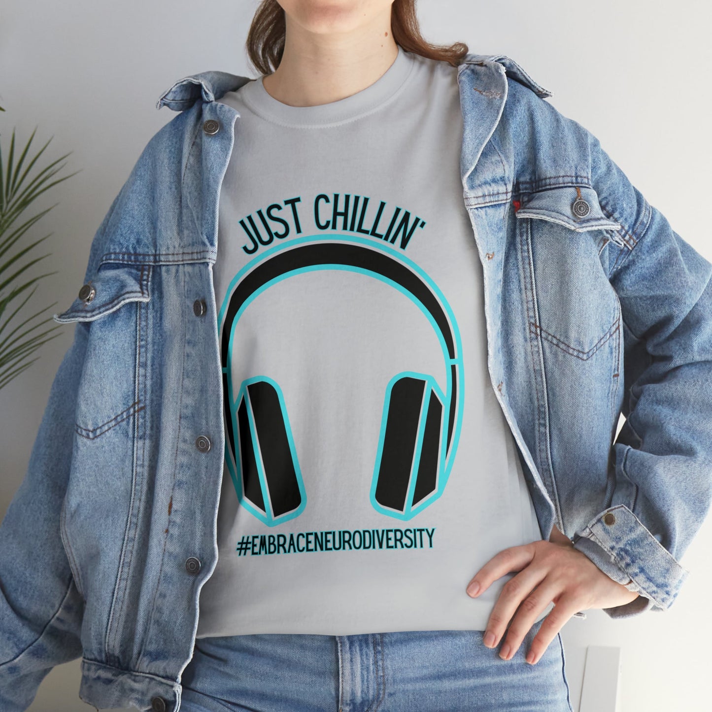 Just Chillin’ Headphones Advocacy and Awareness T-Shirt - TheSloanCreative