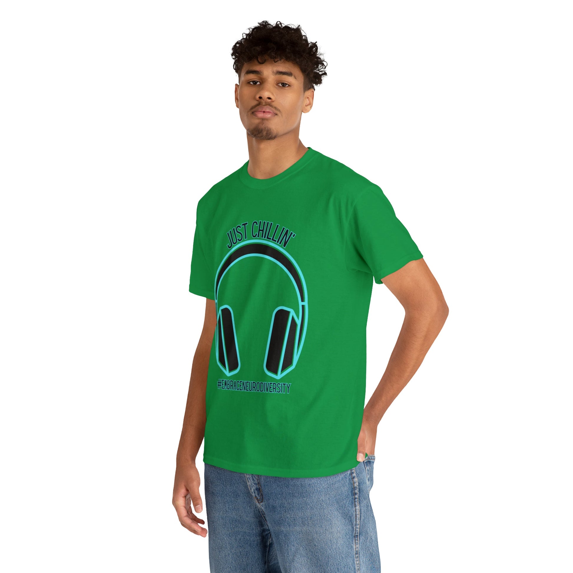 Just Chillin’ Headphones Advocacy and Awareness T-Shirt - TheSloanCreative