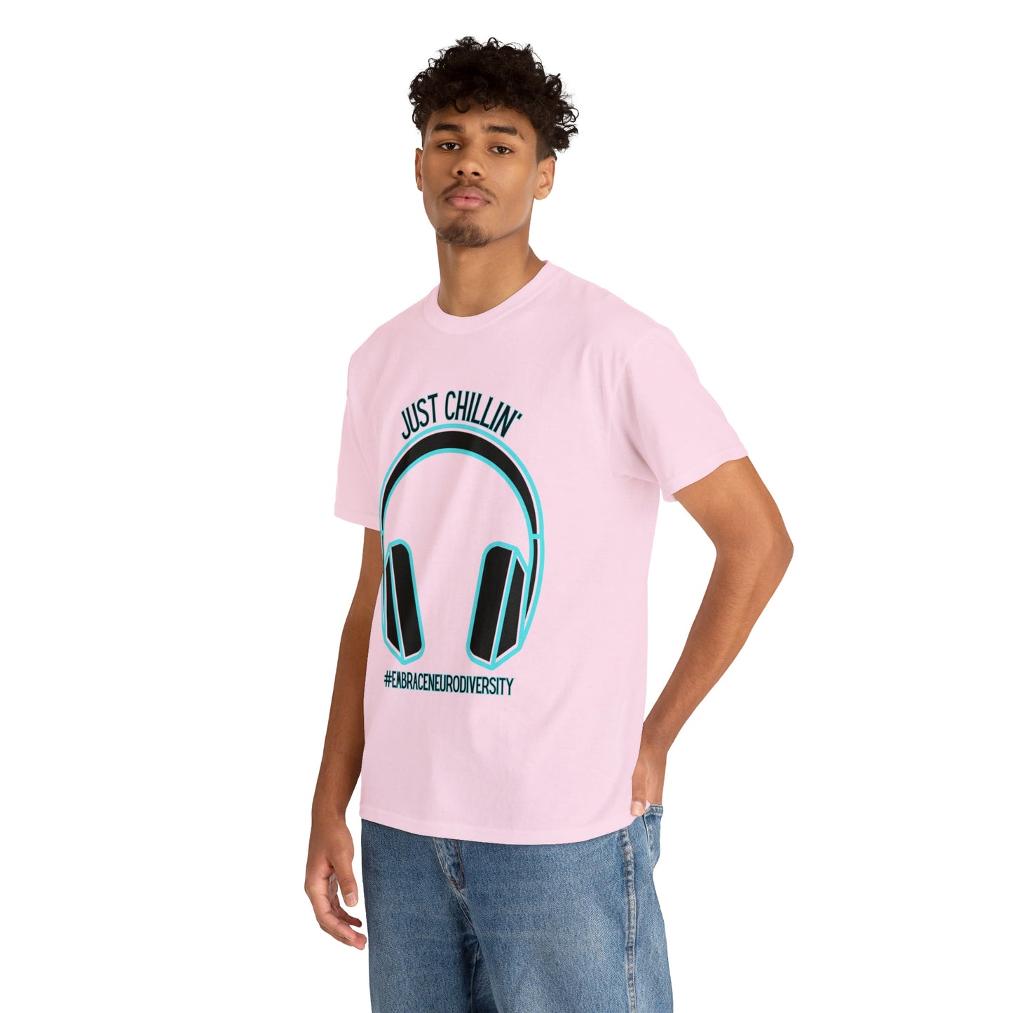 Just Chillin’ Headphones Advocacy and Awareness T-Shirt - TheSloanCreative