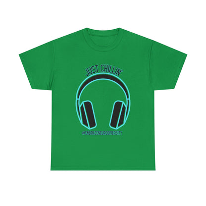 Just Chillin’ Headphones Advocacy and Awareness T-Shirt - TheSloanCreative