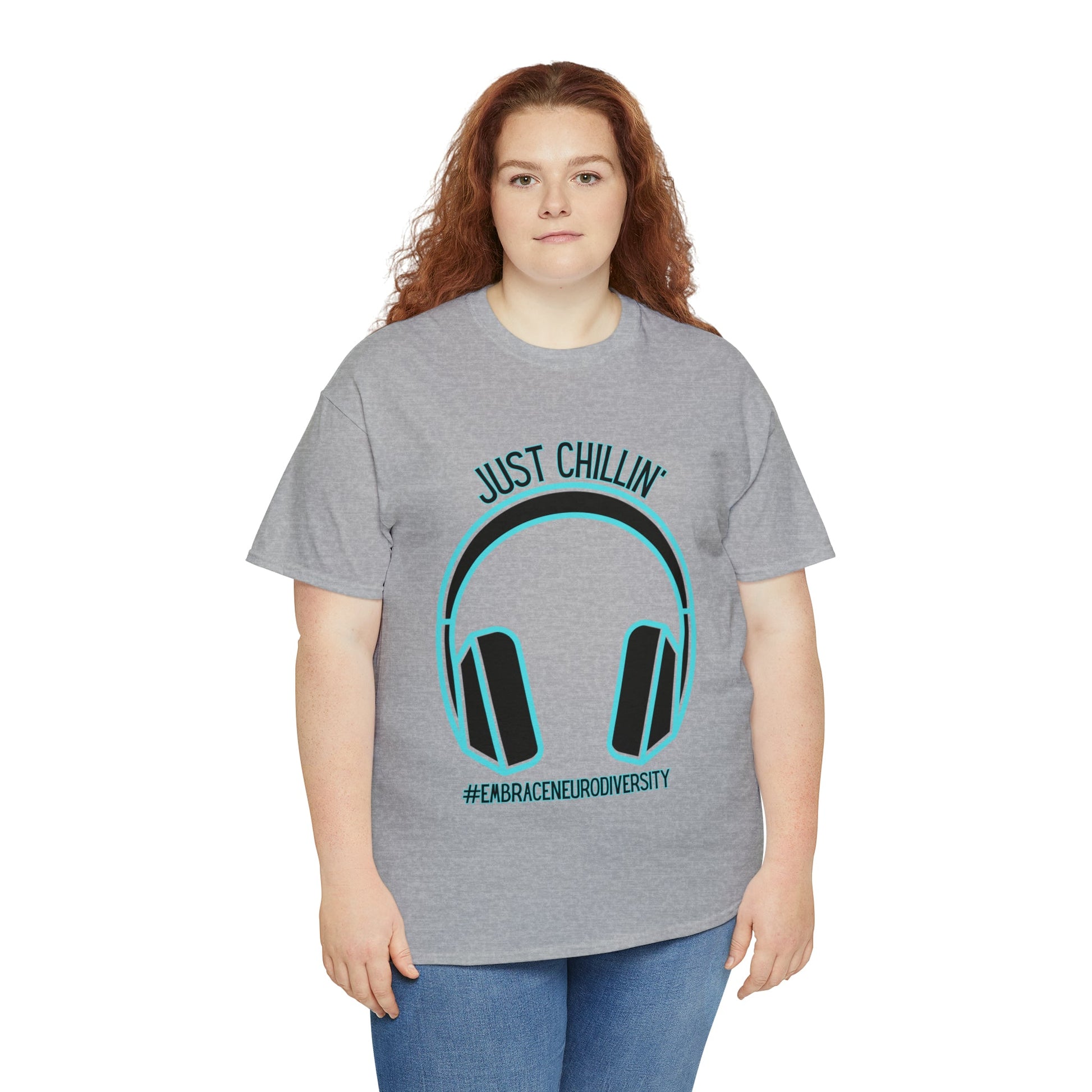 Just Chillin’ Headphones Advocacy and Awareness T-Shirt - TheSloanCreative