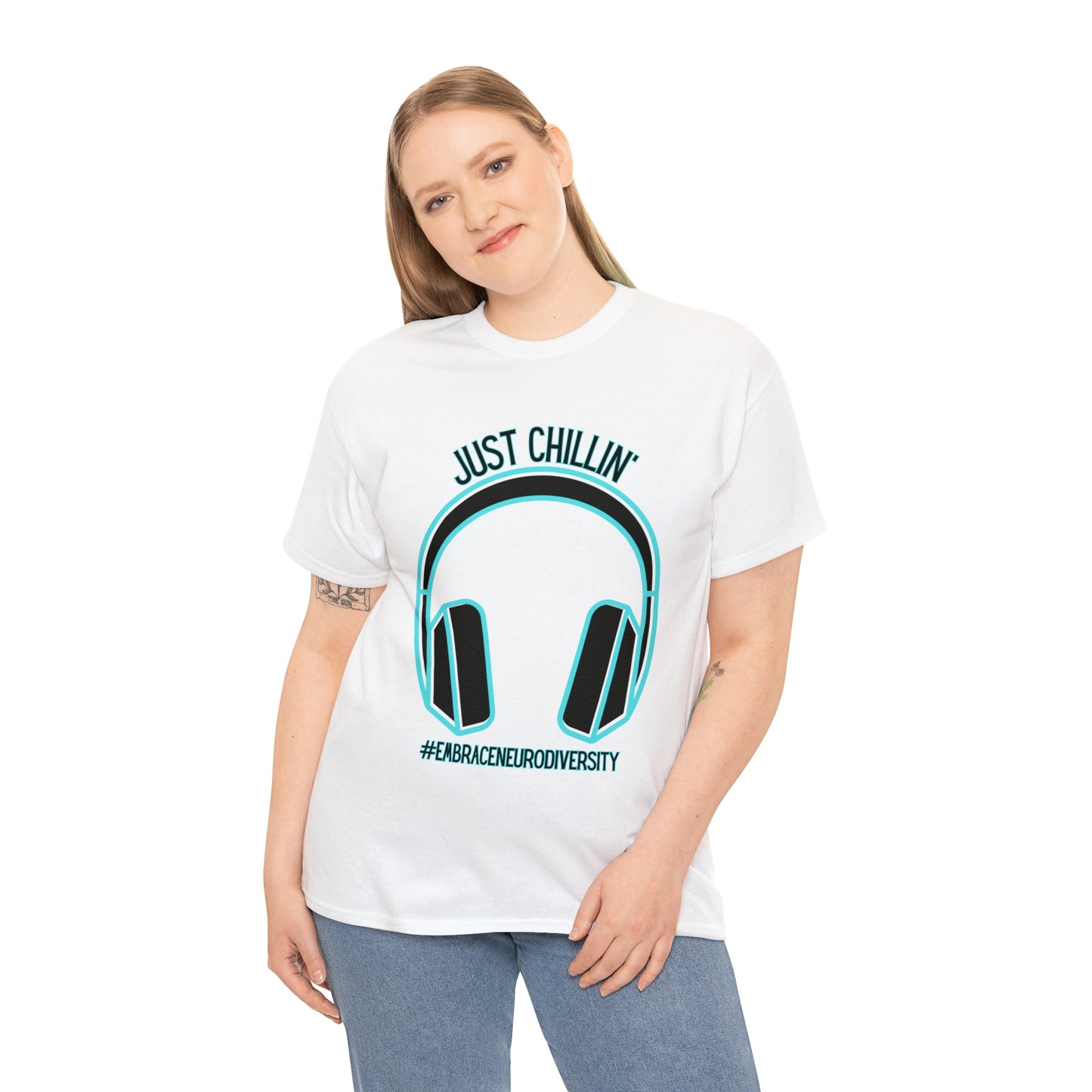 Just Chillin’ Headphones Advocacy and Awareness T-Shirt - TheSloanCreative