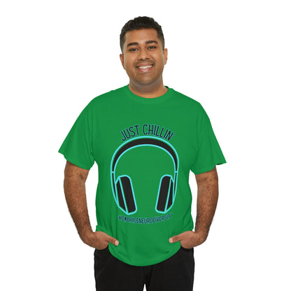 Just Chillin’ Headphones Advocacy and Awareness T-Shirt - TheSloanCreative