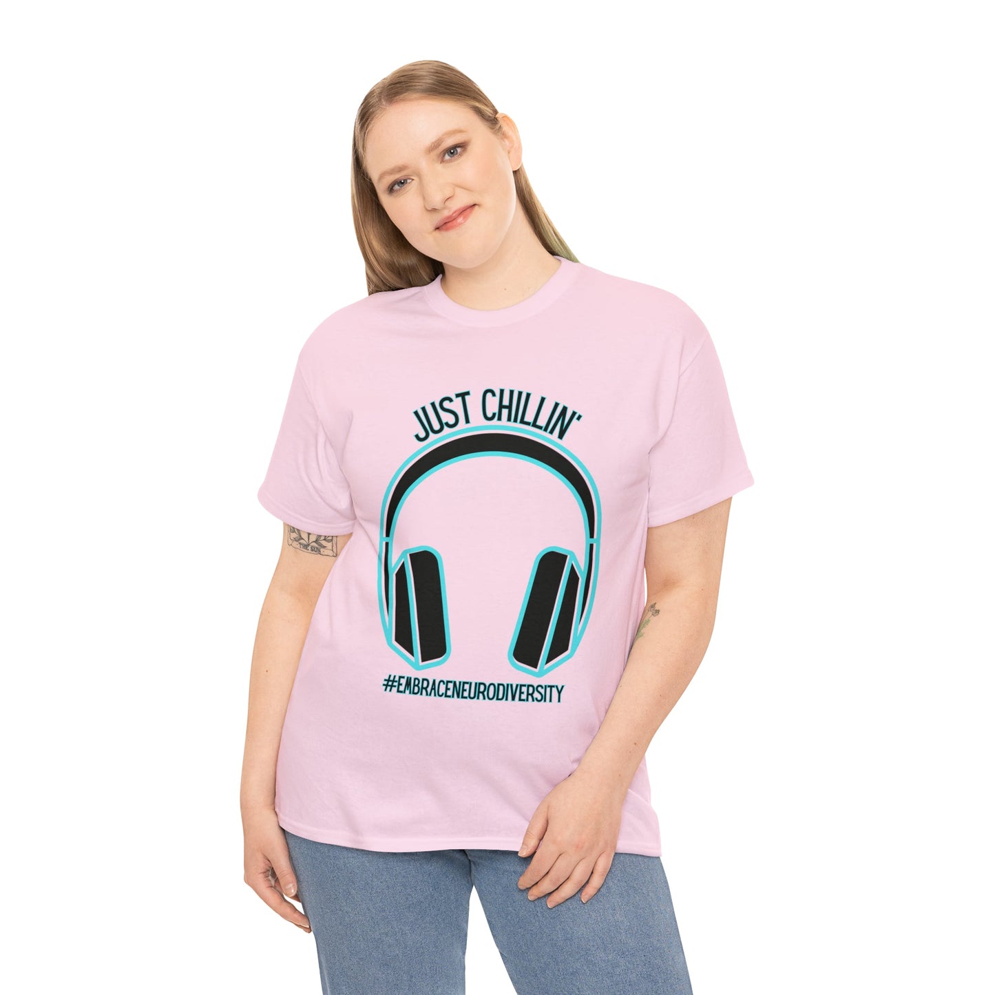 Just Chillin’ Headphones Advocacy and Awareness T-Shirt - TheSloanCreative