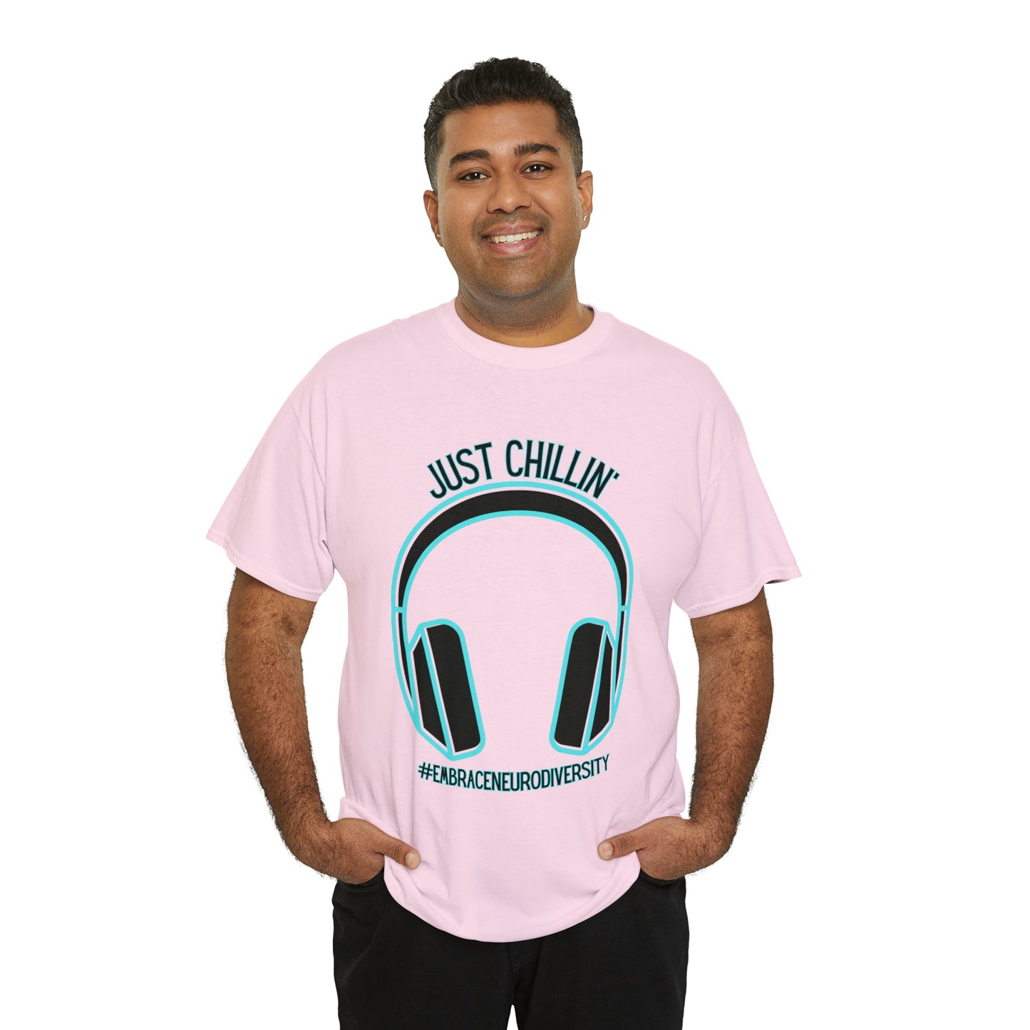 Just Chillin’ Headphones Advocacy and Awareness T-Shirt - TheSloanCreative