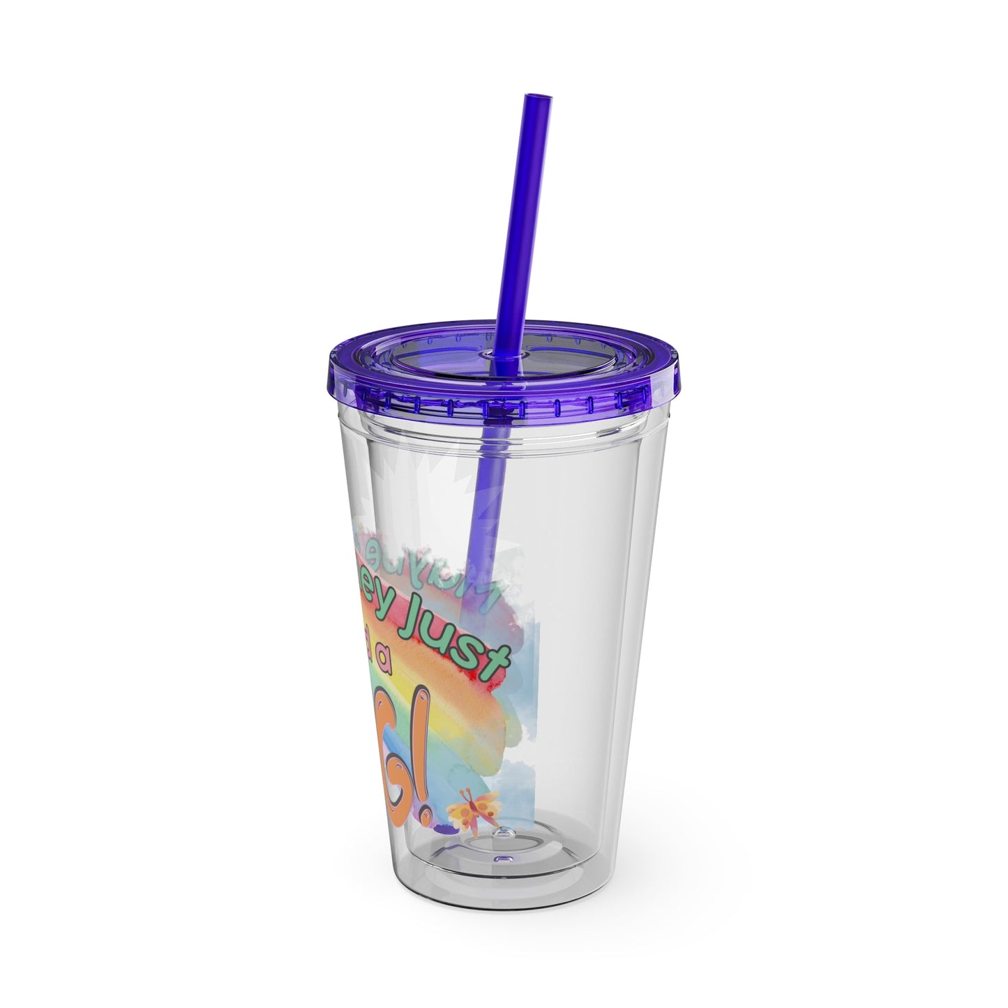 Maybe They Just Need a Hug- 16 oz Sunsplash Tumbler (Straw Included) - TheSloanCreative