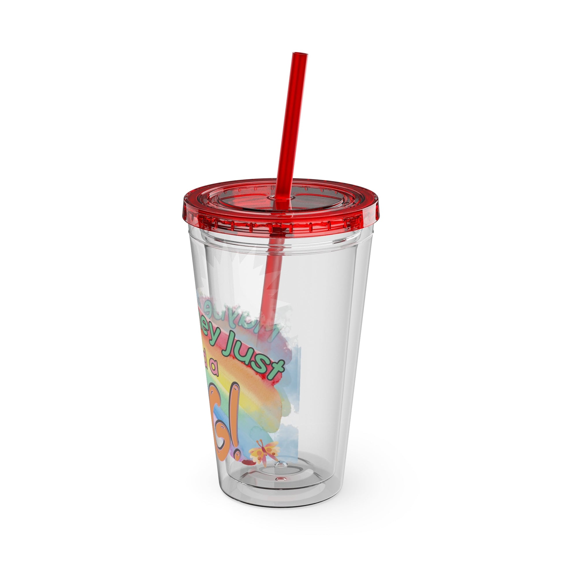 Maybe They Just Need a Hug- 16 oz Sunsplash Tumbler (Straw Included) - TheSloanCreative