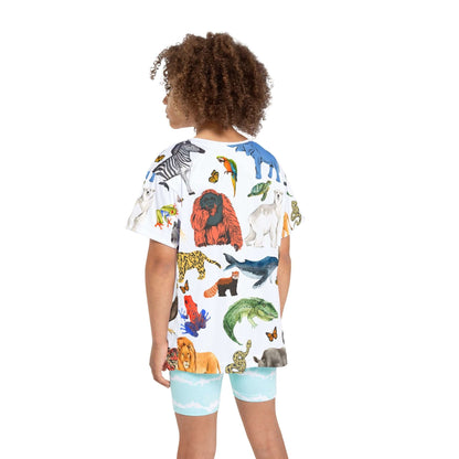 The Endangered Animals T- Kids Sports Jersey - TheSloanCreative