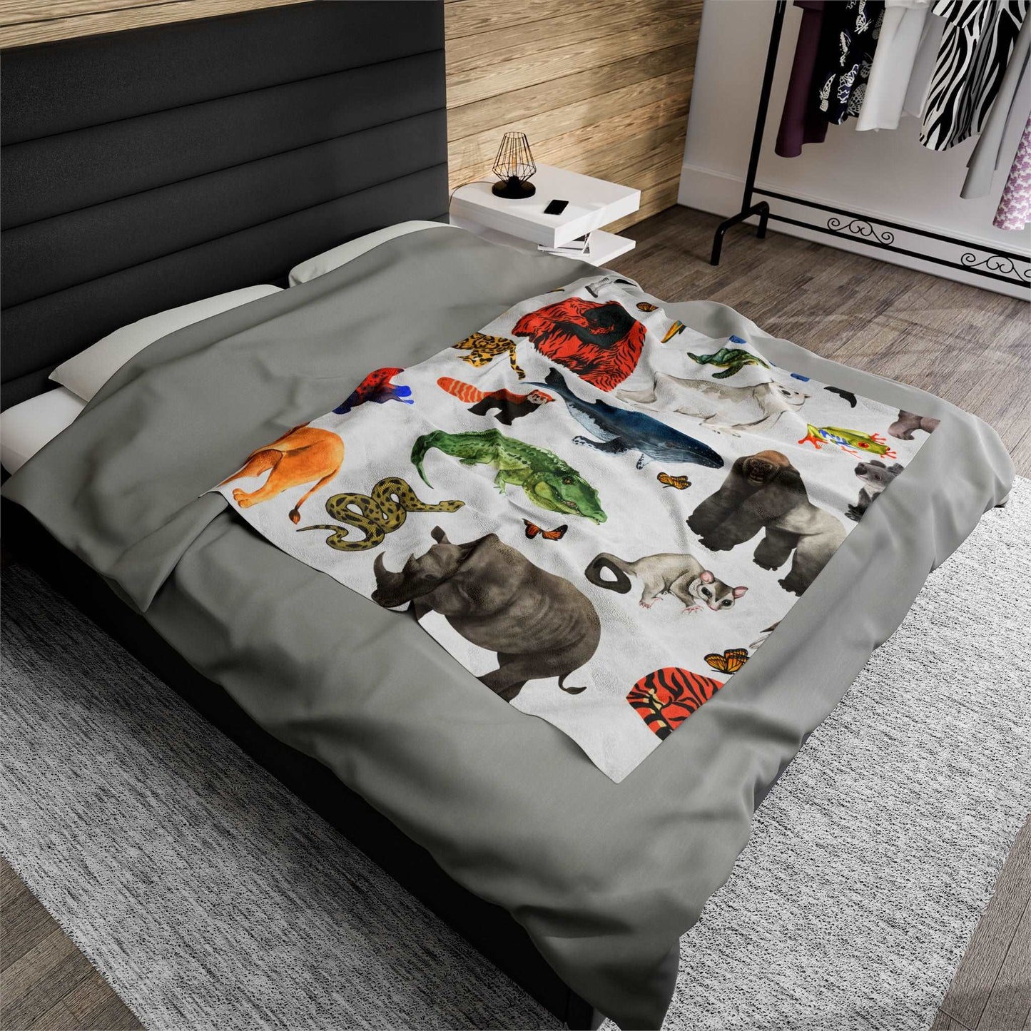 The Endangered Animals-Velveteen Blanket - TheSloanCreative