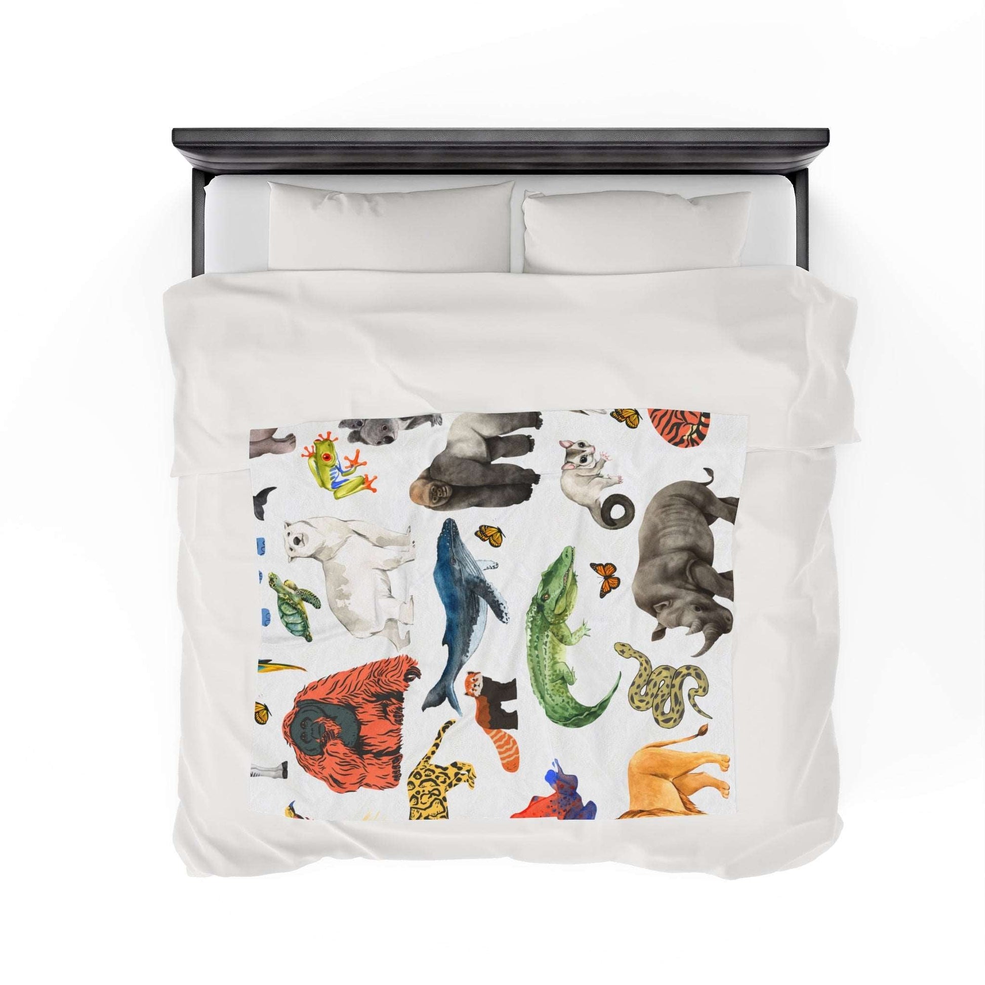 The Endangered Animals-Velveteen Blanket - TheSloanCreative