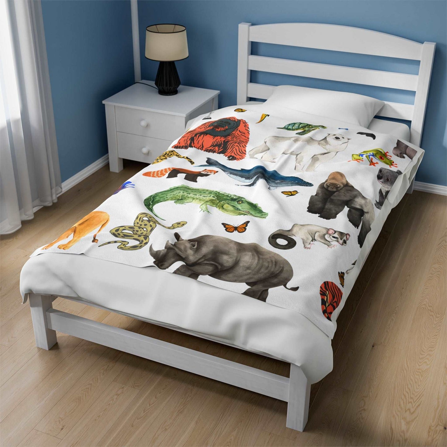 The Endangered Animals-Velveteen Blanket - TheSloanCreative